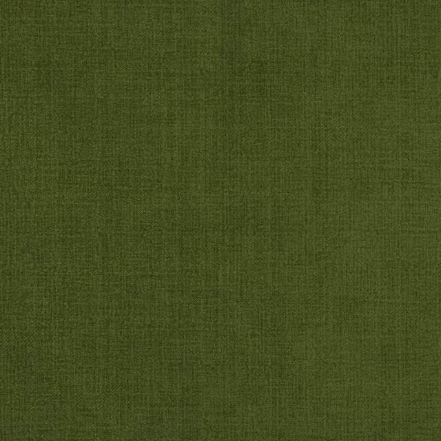 Muted matcha green plain-woven fabric with fine textured surface
