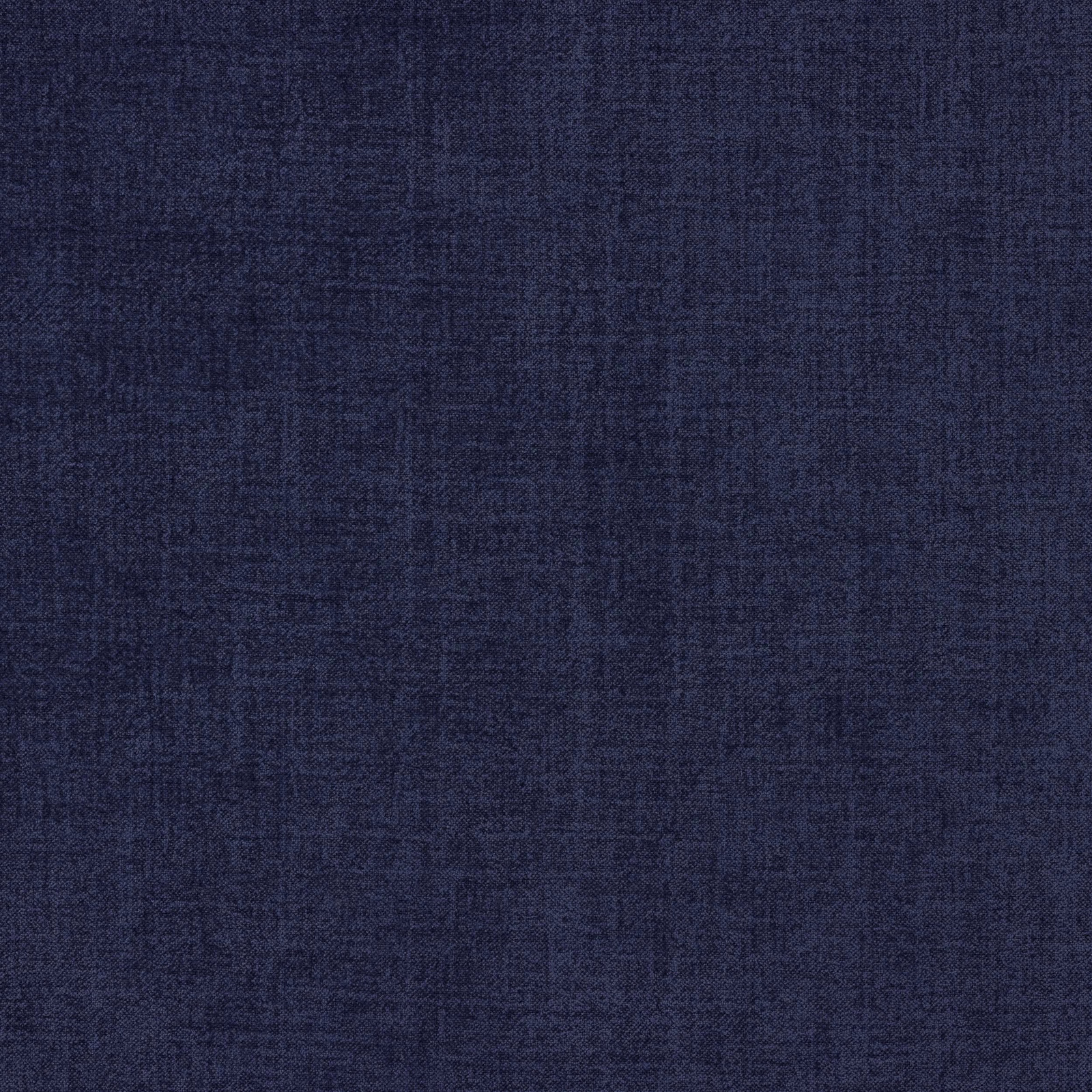 Deep indigo blue plain weave fabric with a softly textured linen-like surface