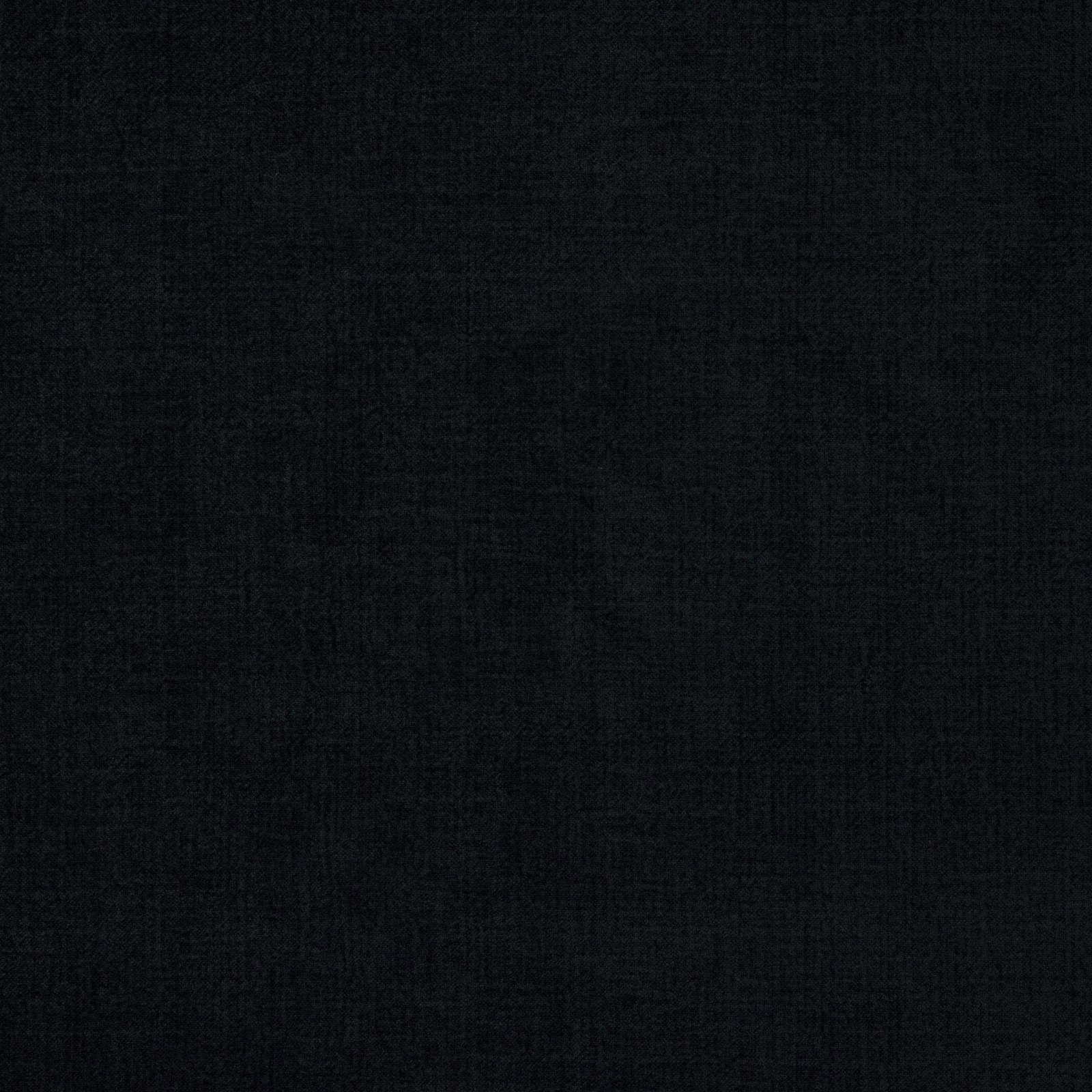 Dark blue-black plain woven fabric swatch with subtle textured weave