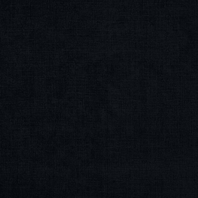 Dark blue-black plain woven fabric swatch with subtle textured weave