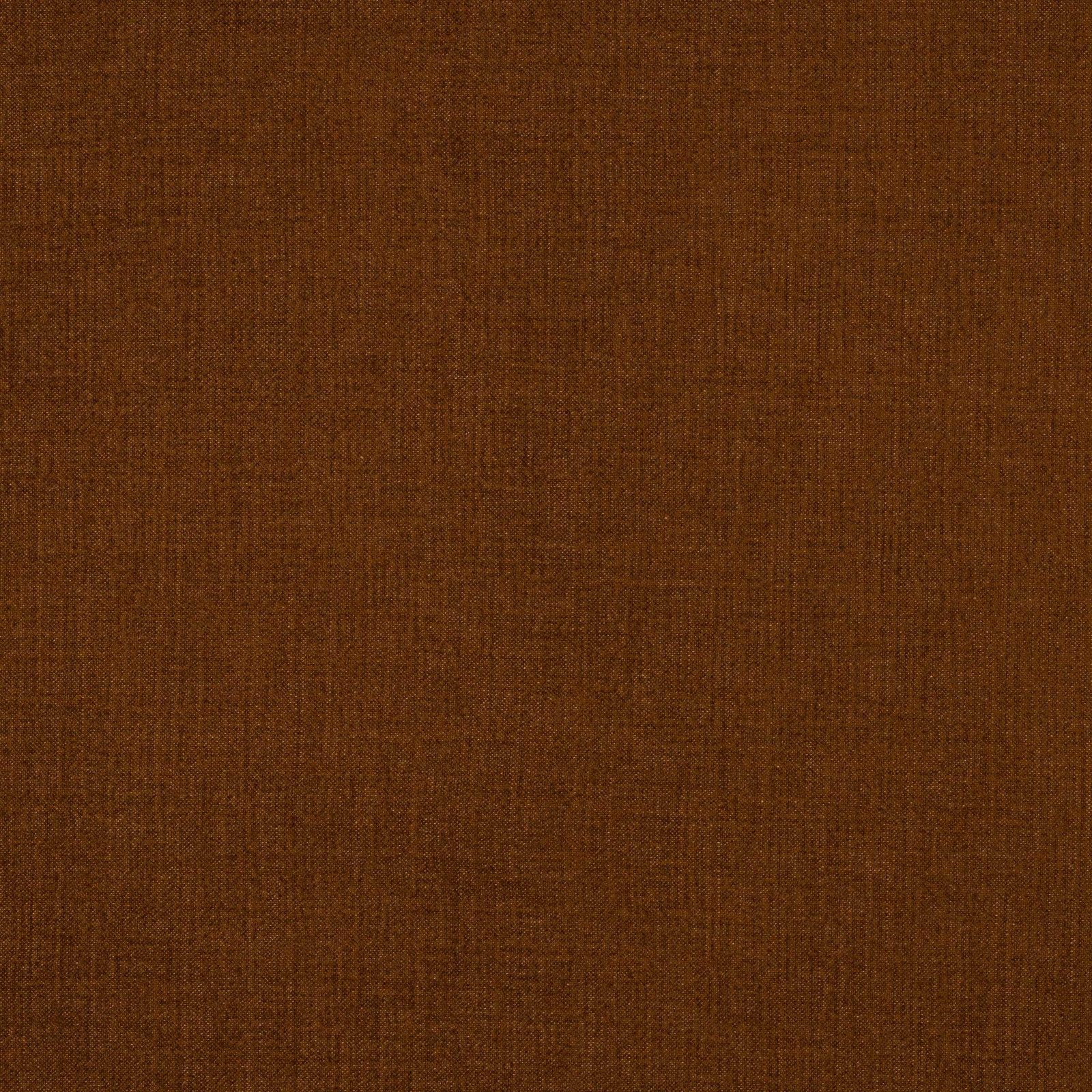 Burnt sienna plain-woven fabric swatch with subtle slub texture
