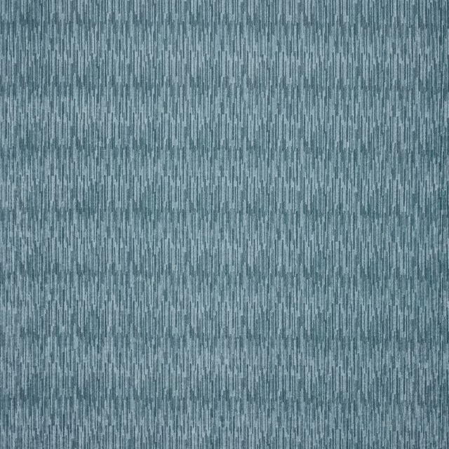 Blue velvet swatch with fine vertical striations and a cool teal cast