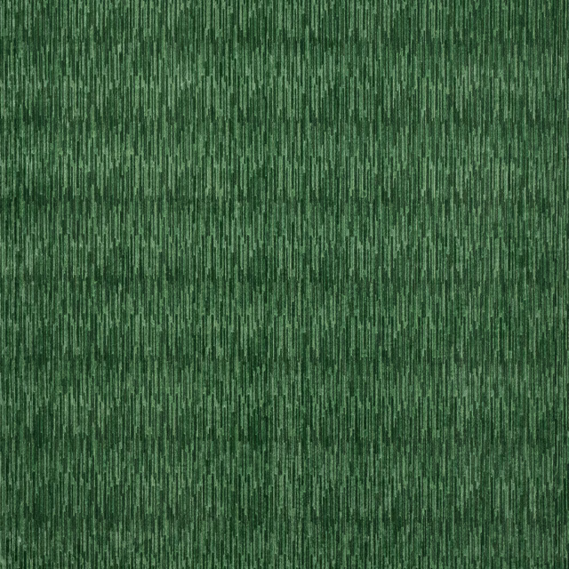 Deep emerald green velvet swatch with fine vertical striations and soft pile sheen