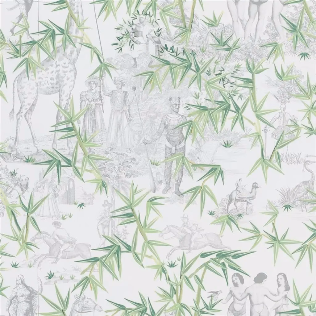 Exotisme Vert Buis Wallpaper fabric