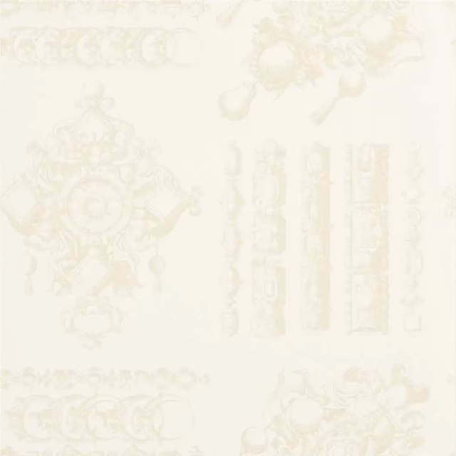 La Main Au Collet Coquillage Wallpaper fabric