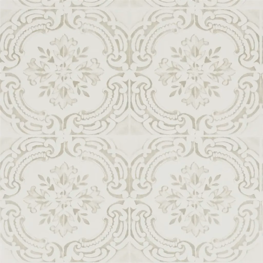 Azulejos Ivoire Wallpaper fabric