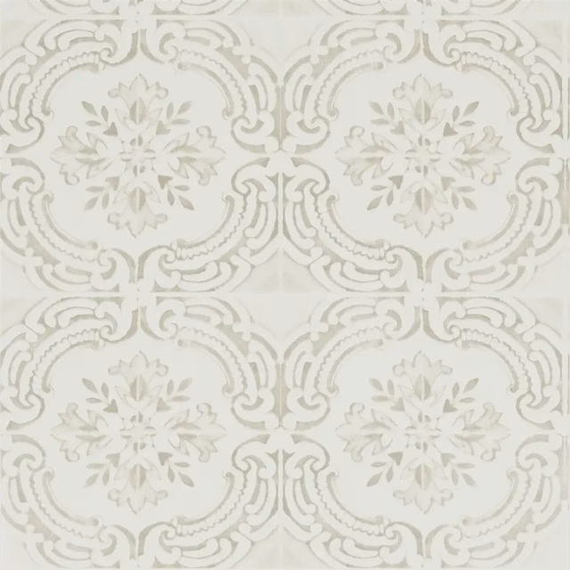 Azulejos Ivoire Wallpaper fabric