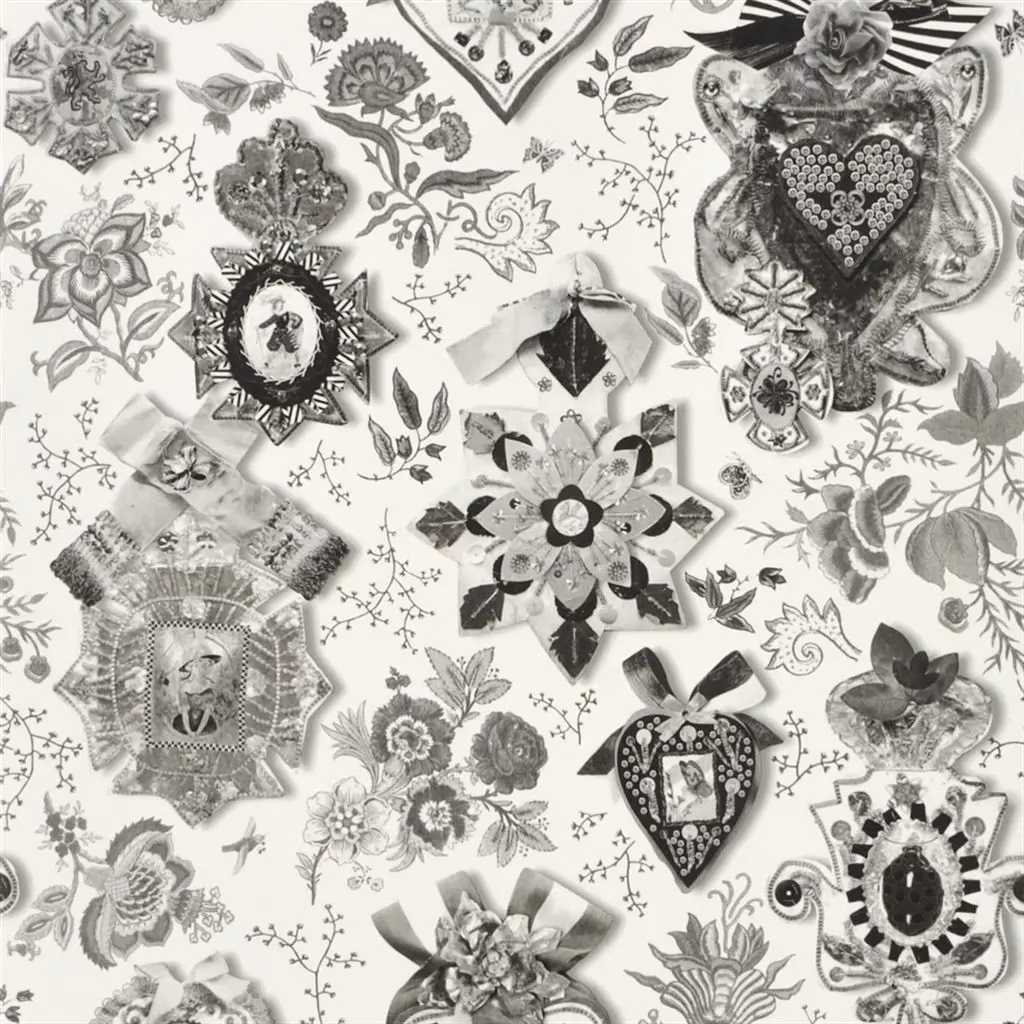 Cocarde Lys Wallpaper fabric