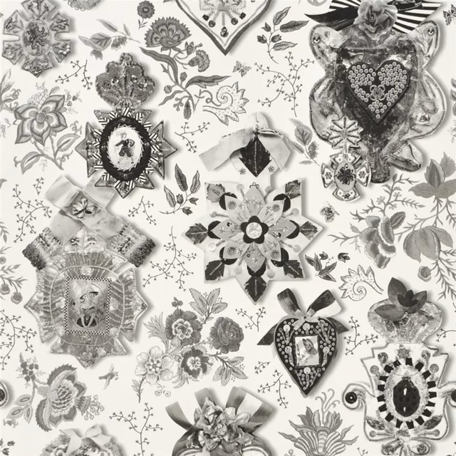 Cocarde Lys Wallpaper fabric