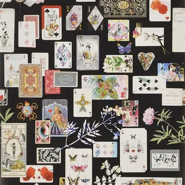 Maison De Jeu Réglisse Wallpaper fabric