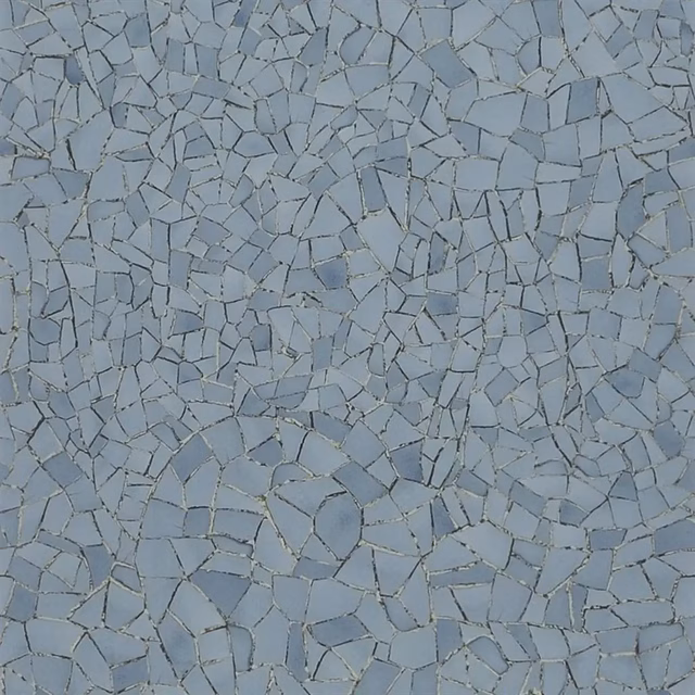 Picassiette Etain Wallpaper fabric