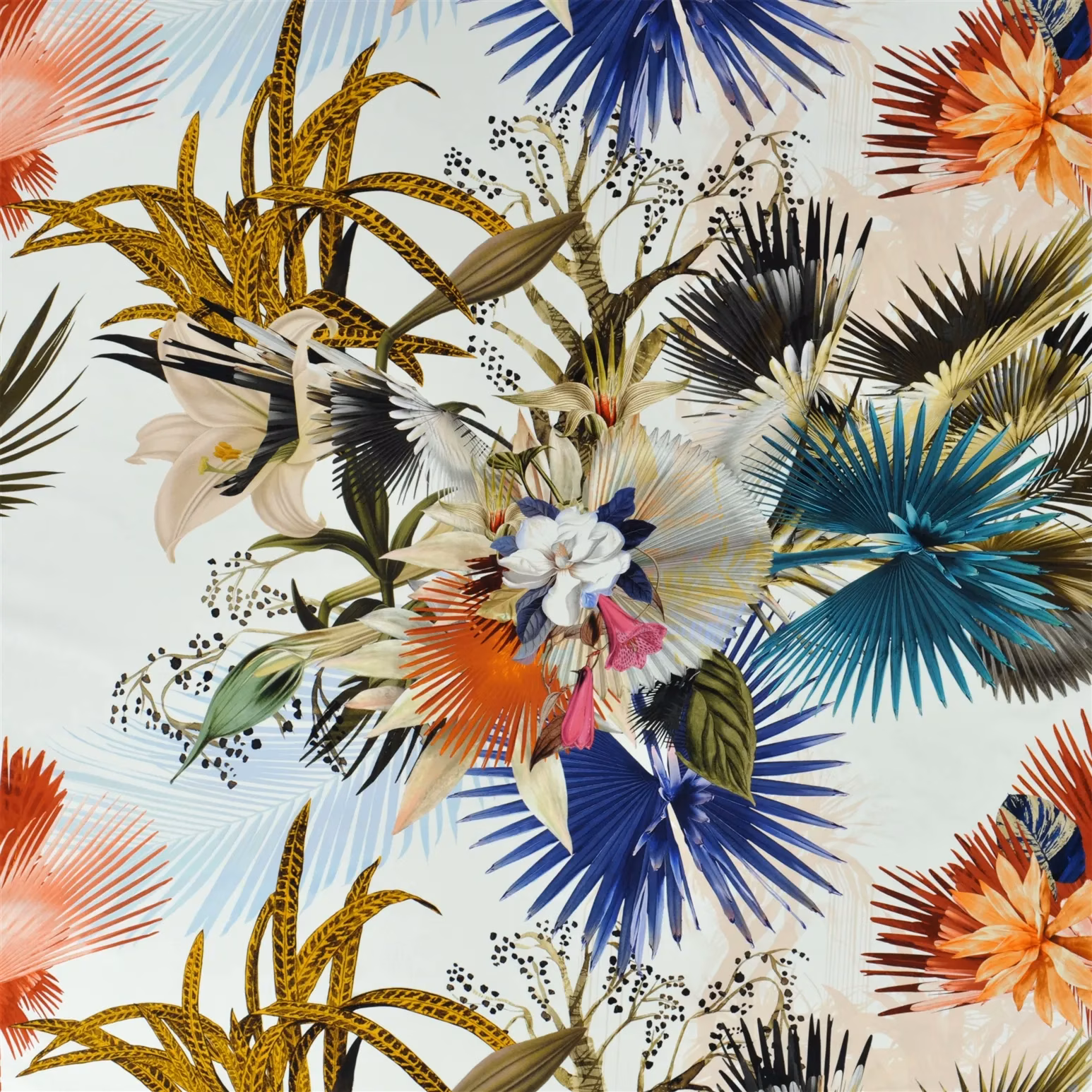 Oiseau de Bengale Camelia fabric