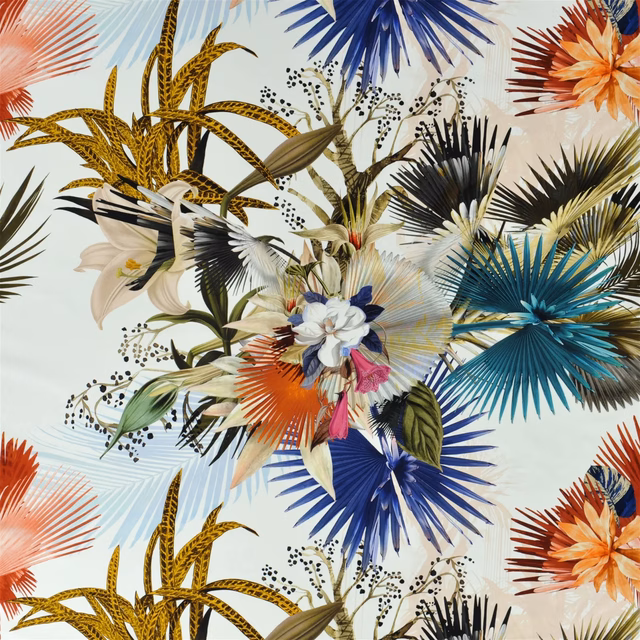 Oiseau de Bengale Camelia fabric