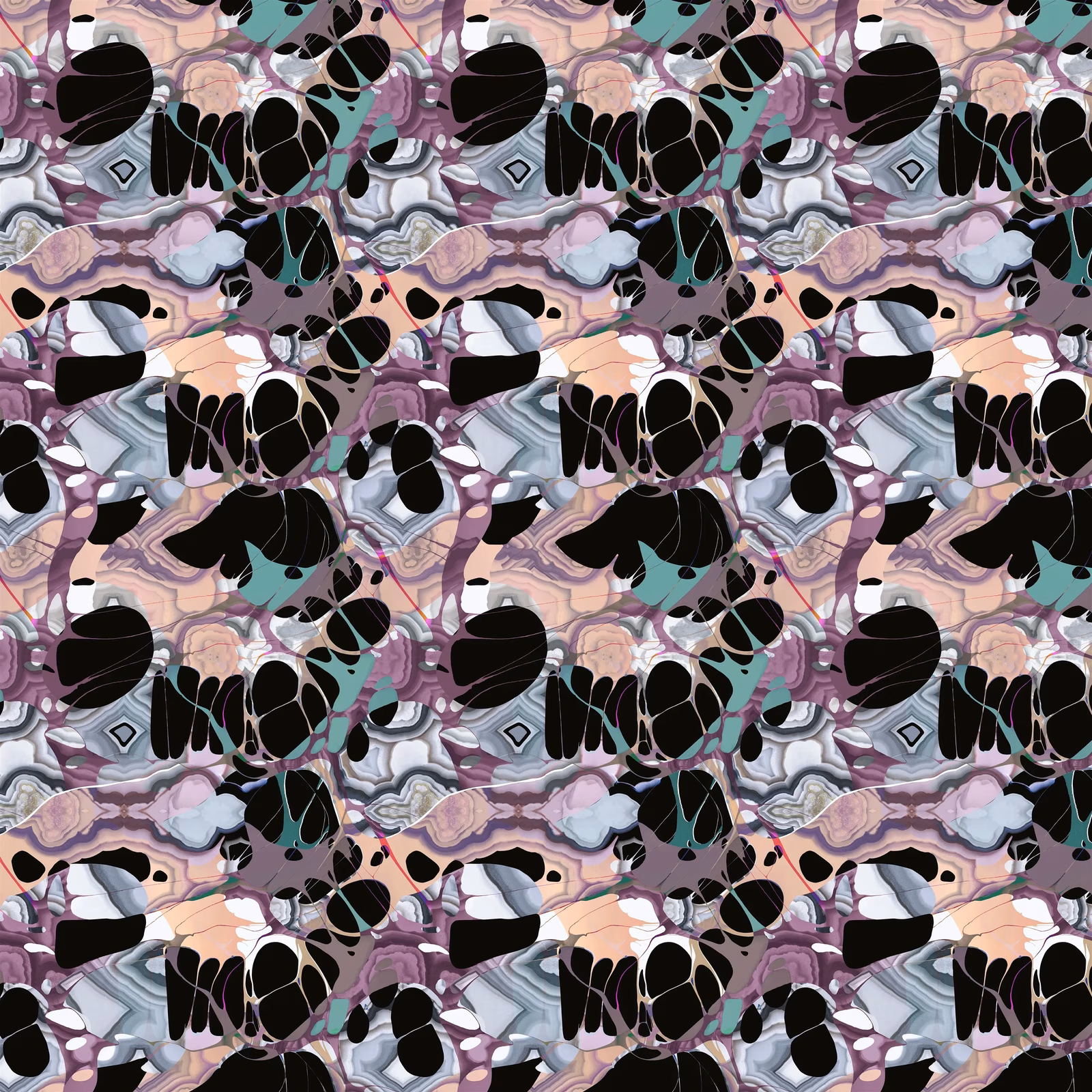Kaoscope Cendre fabric