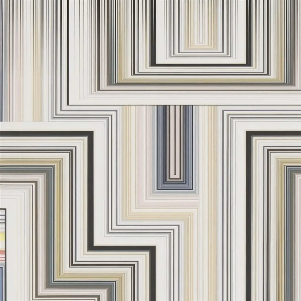 Abstract Malachite Multicolore Wallpaper fabric
