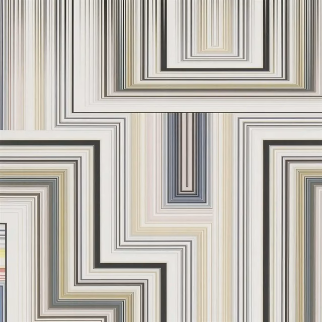 Abstract Malachite Multicolore Wallpaper fabric
