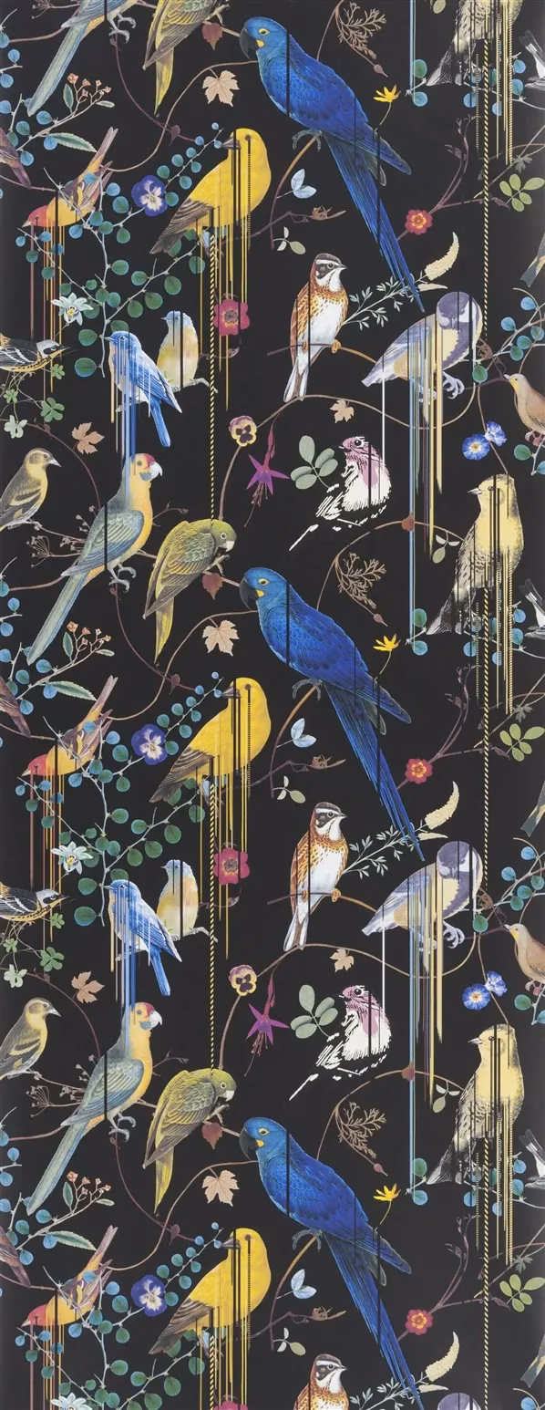 Birds Sinfonia Crepuscule fabric