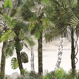 Croisette Rainette Wallpaper fabric