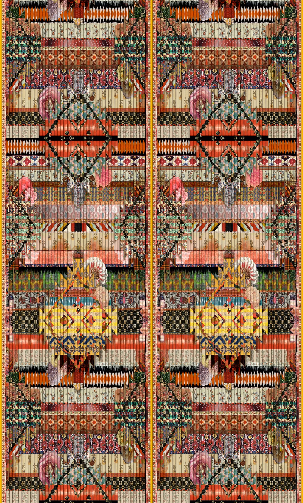 Fetiche Arlequin Wallpaper fabric