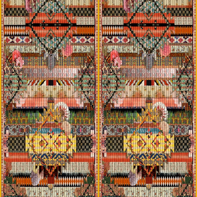 Fetiche Arlequin Wallpaper fabric