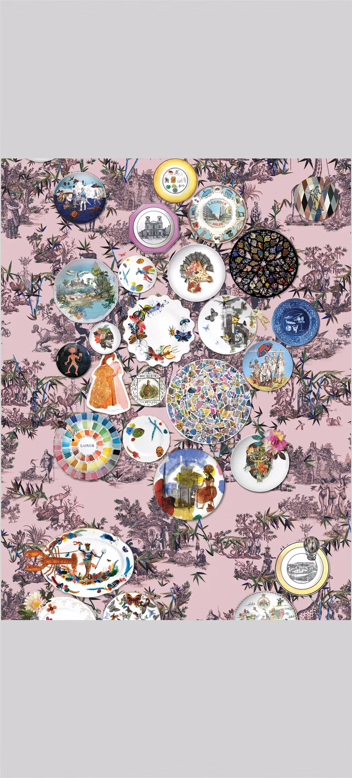 Folie Myrtille Wallpaper fabric