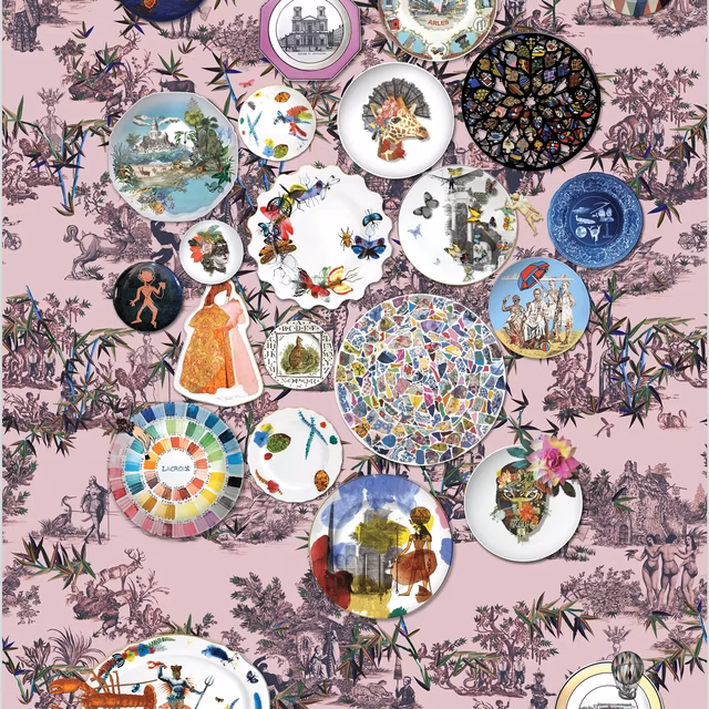 Folie Myrtille Wallpaper fabric