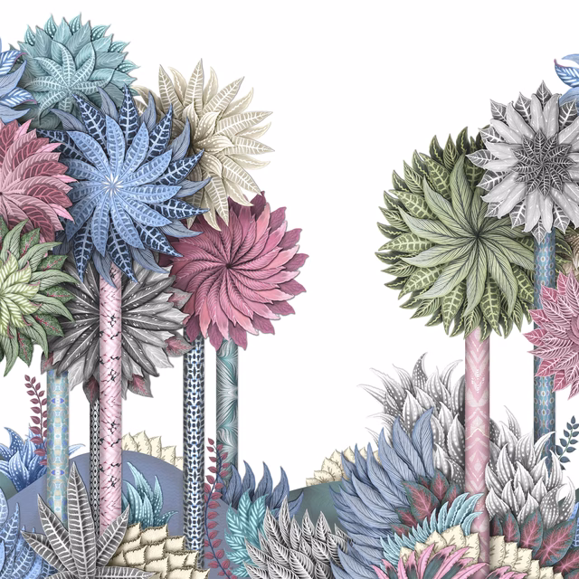 Inhotim Park Azur fabric