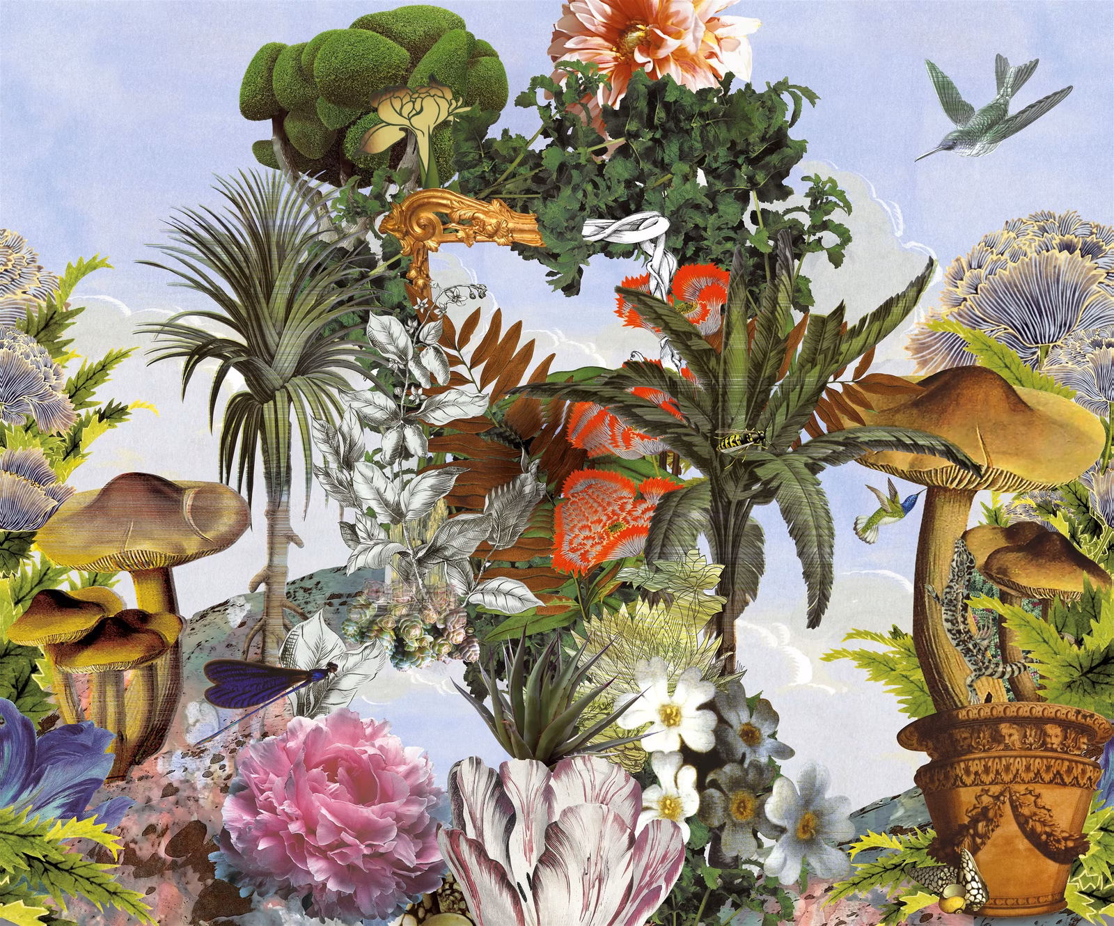 Jardin Des Reves Panoramic Prisme fabric