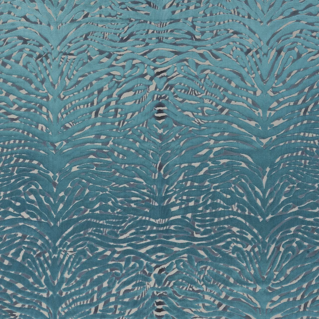 Soft Pantigre Turquoise fabric