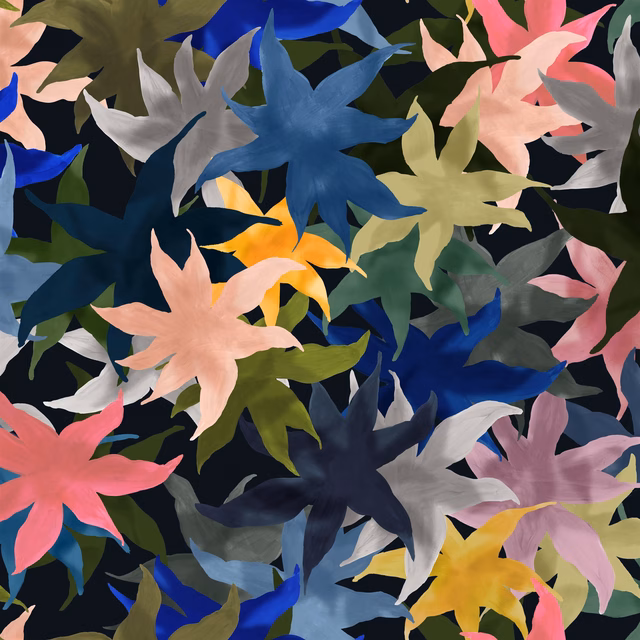 Iris Des Marais Taureau fabric