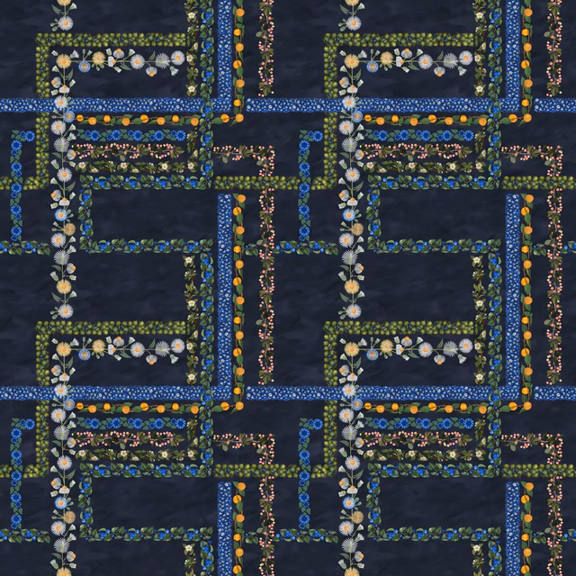 Hortus Fleuve fabric