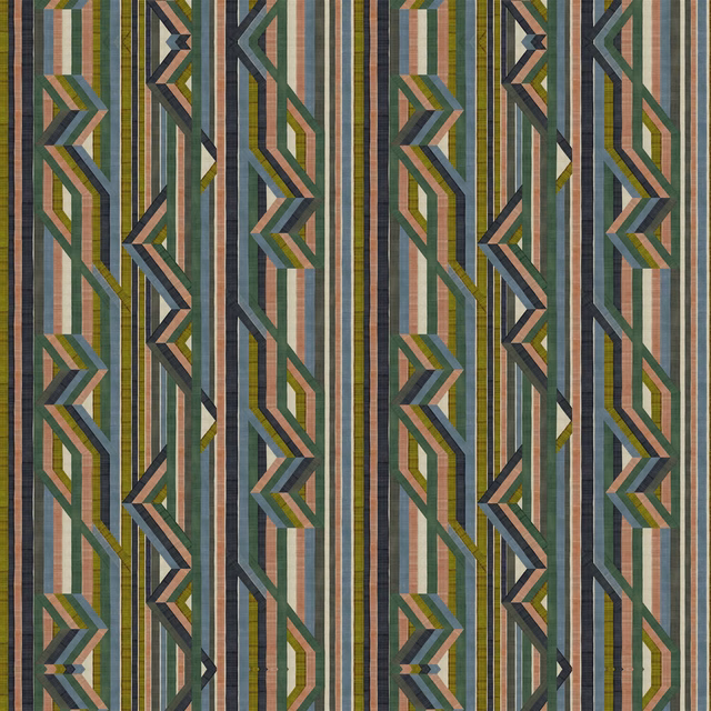 Reflets Sur Le Rhone Grasscloth Vert Riziere fabric