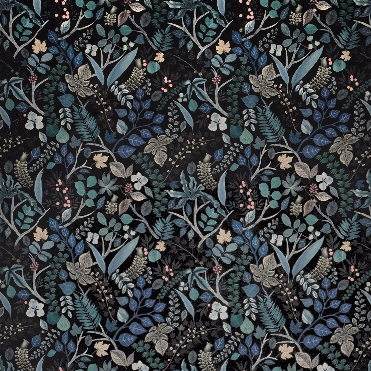 Cueillette Soft Foret fabric