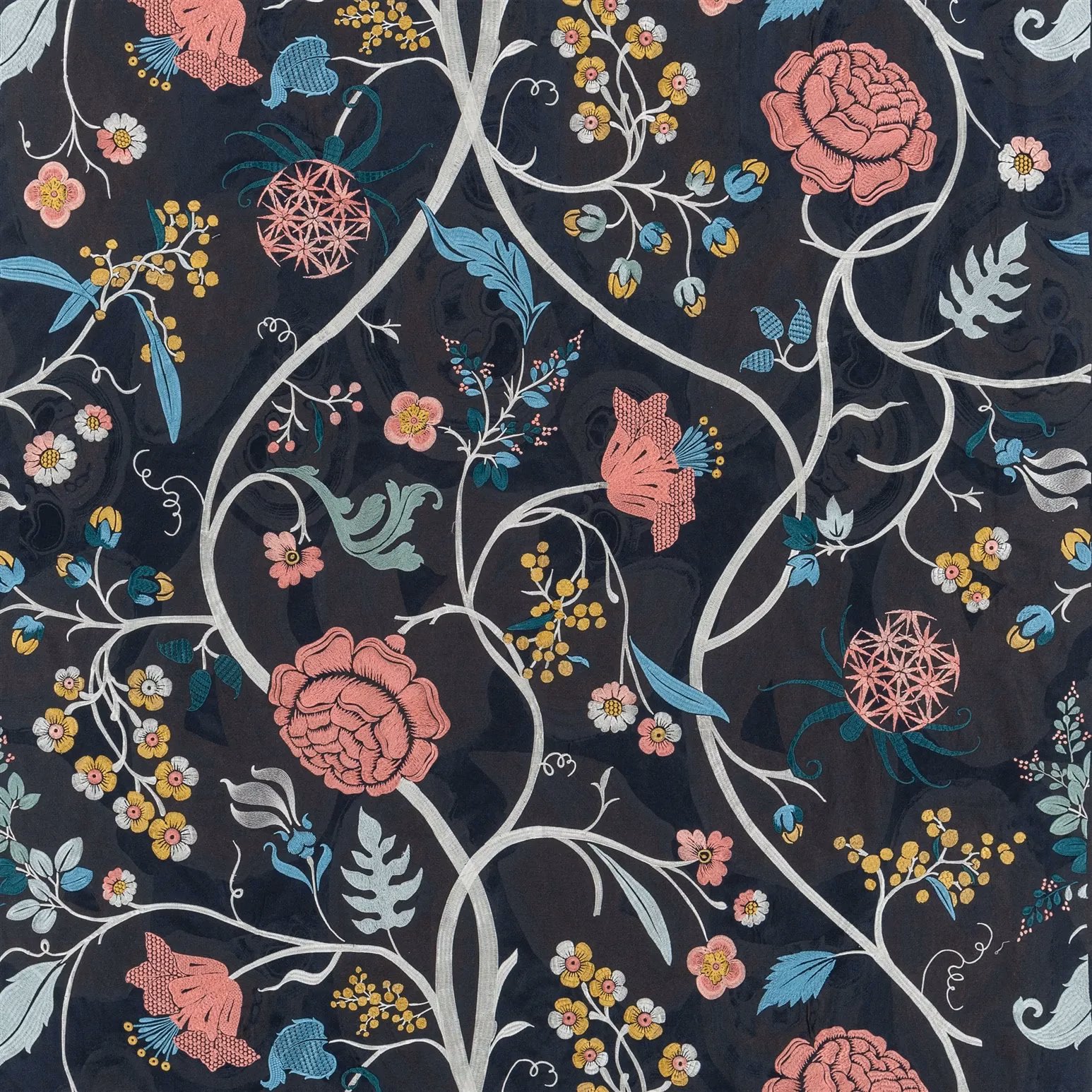 Darius Garden Jais fabric
