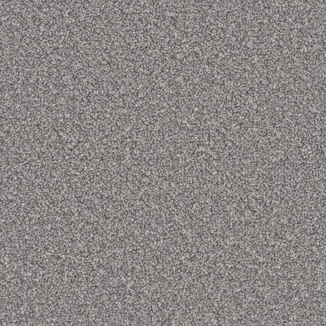 Close-up of cool grey carpet with fine charcoal and pale flecked texture