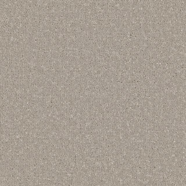 Close-up of Smokestack carpet in mottled warm grey-taupe with fine short pile