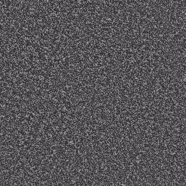 Dense charcoal-grey carpet with fine pale flecks and a softly mottled surface