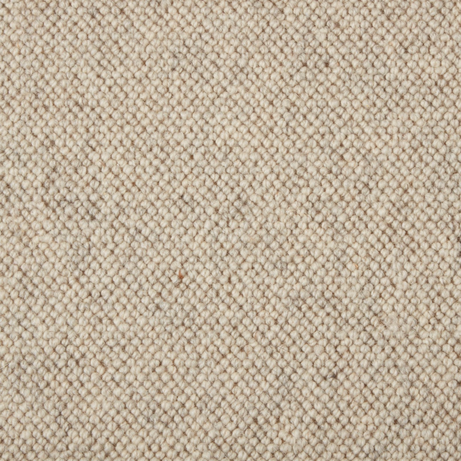 Pale greige Cape Fog carpet showing tightly packed wool loops and subtle tonal fleck