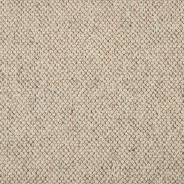 Pale greige Cape Fog carpet showing tightly packed wool loops and subtle tonal fleck