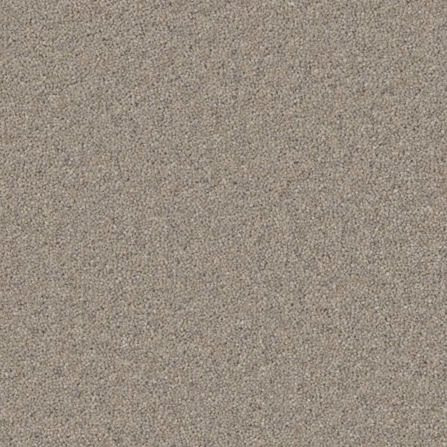 Warm greige wool-twist carpet with fine silver-grey flecking and granular texture