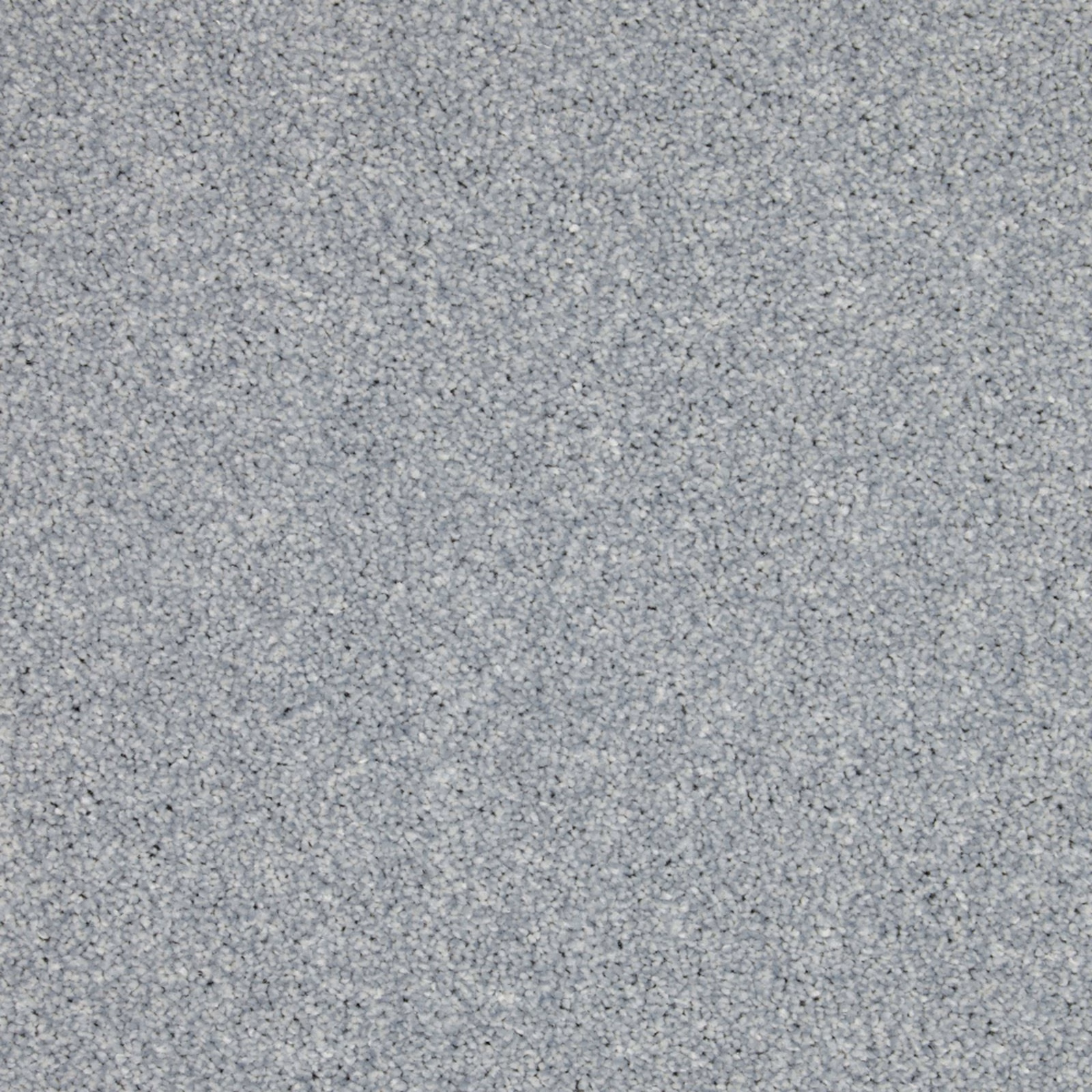 Close-up of cool blue-grey carpet with dense, finely flecked textured pile