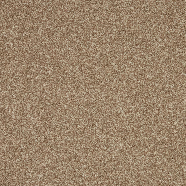 Warm stone-taupe carpet with dense softly mottled beige and brown pile