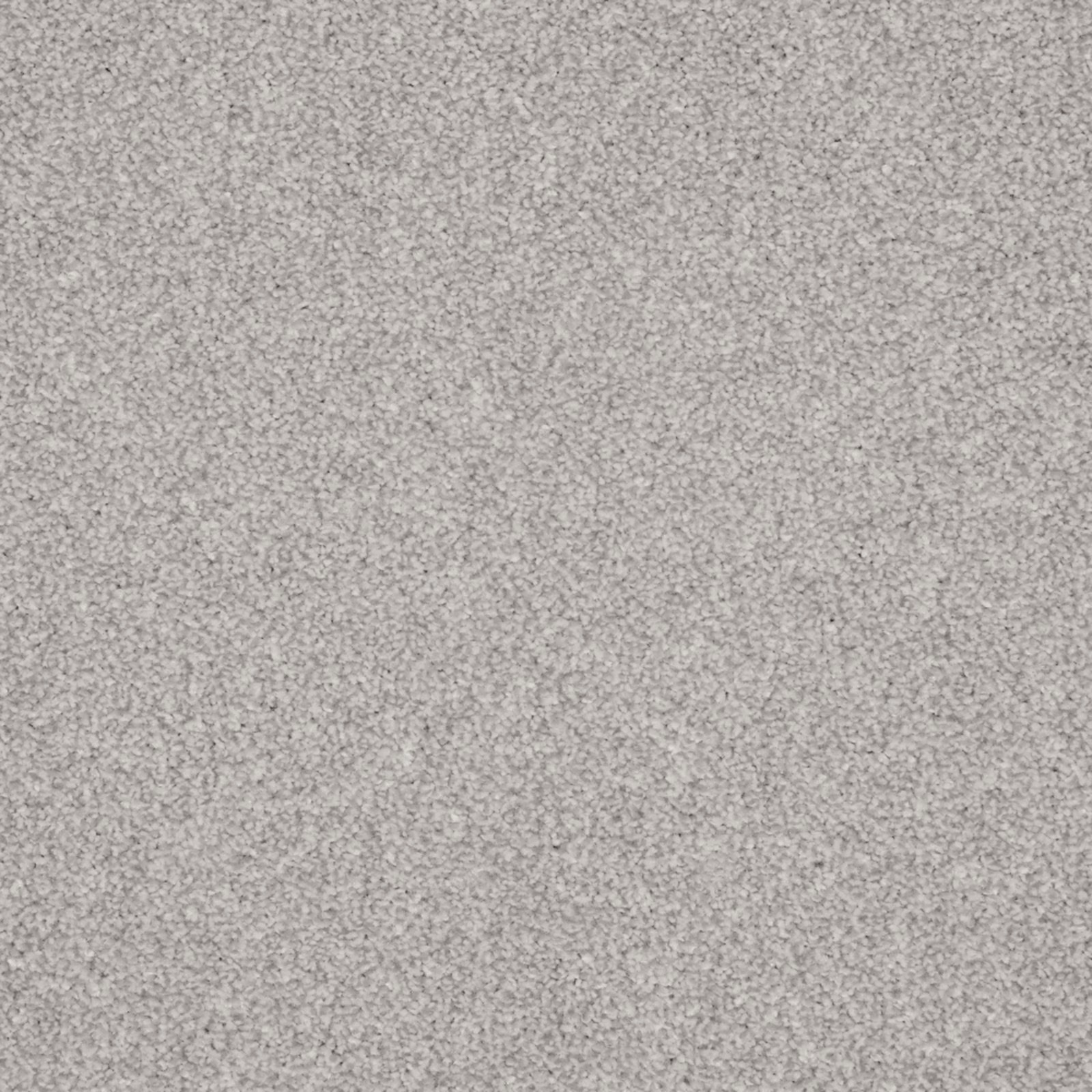 Cool pale-grey carpet with a fine, softly mottled Saxony pile texture