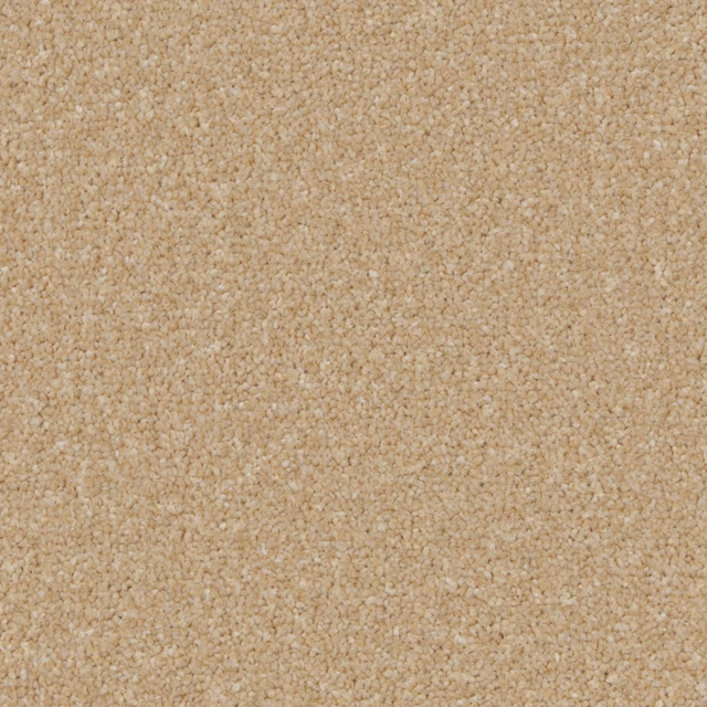 Warm oat-beige carpet with dense flecked pile and subtly varied light fibres