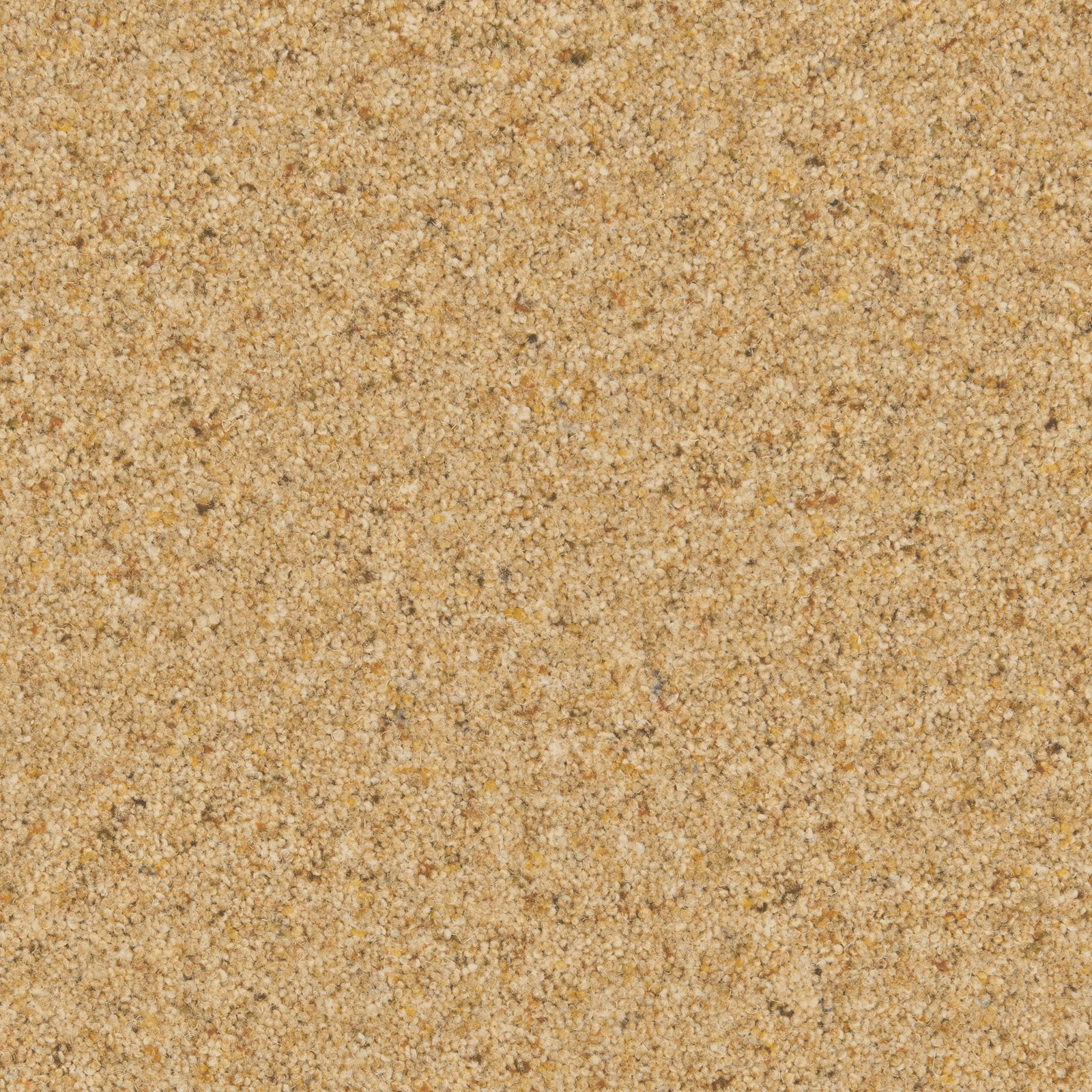 Warm marigold-gold carpet swatch with dense, softly flecked wool-twist texture
