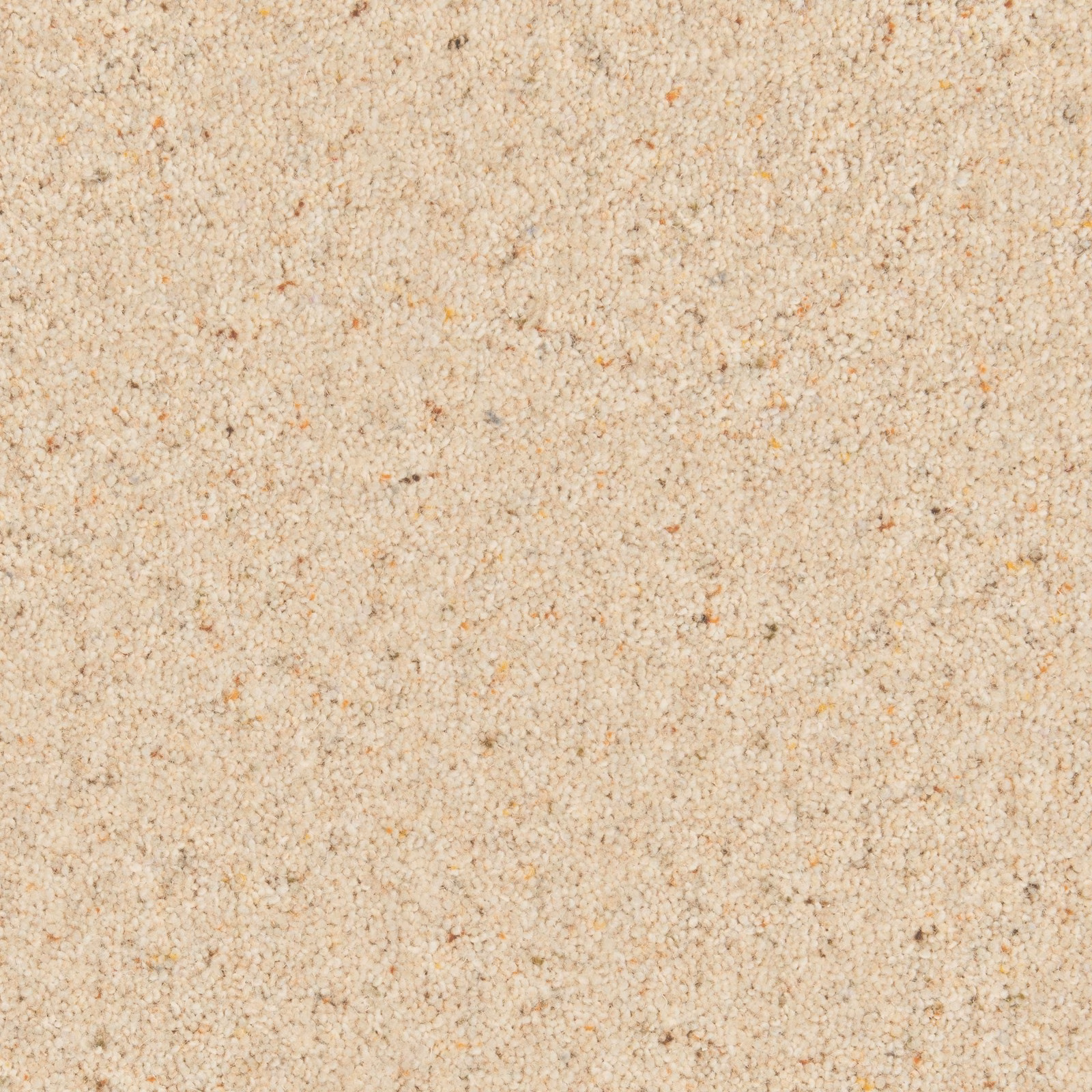 Pale parchment cream carpet with dense nubby twist and subtle tan flecks