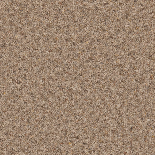 Close-up of muted clay beige Wool Twist with dense taupe and sandy flecks