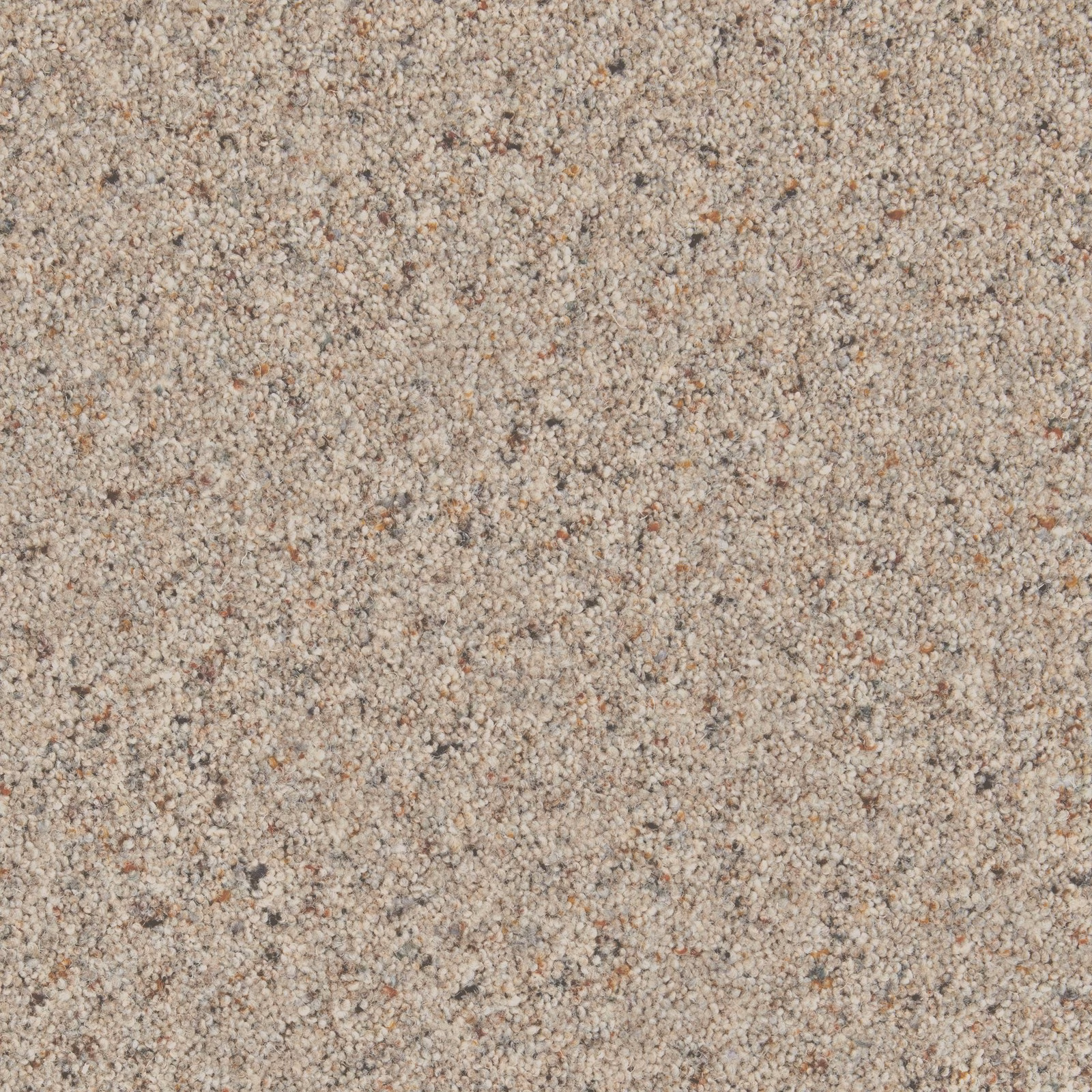 Dense greige-taupe Wool Twist surface with pale, charcoal and rust flecking