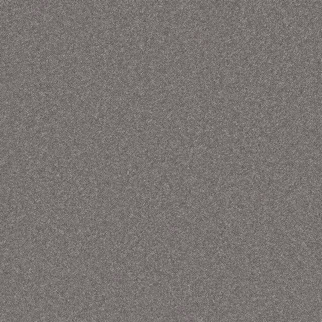 Close-up of cool slate grey Wool Twist with a dense, softly flecked texture