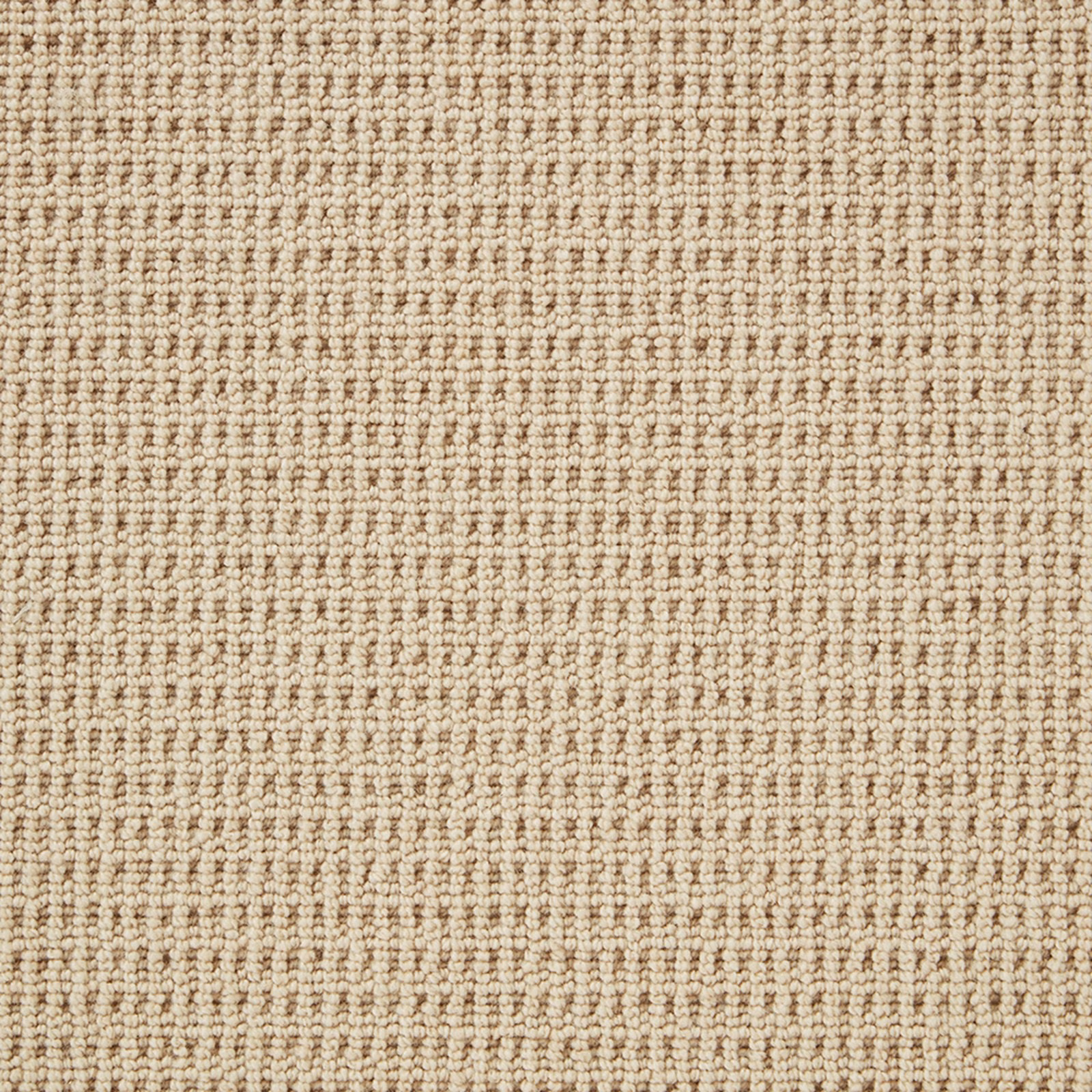 Warm oat-beige Wool Loop carpet with dense rows of softly flecked rounded loops